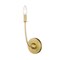 Z-Lite Shannon Wall Sconce, 1-Light, 5.25 In.W x 7.25 In.L x 17 In.H, Rubbed Brass/white 3040-1S-RB - alternate 6
